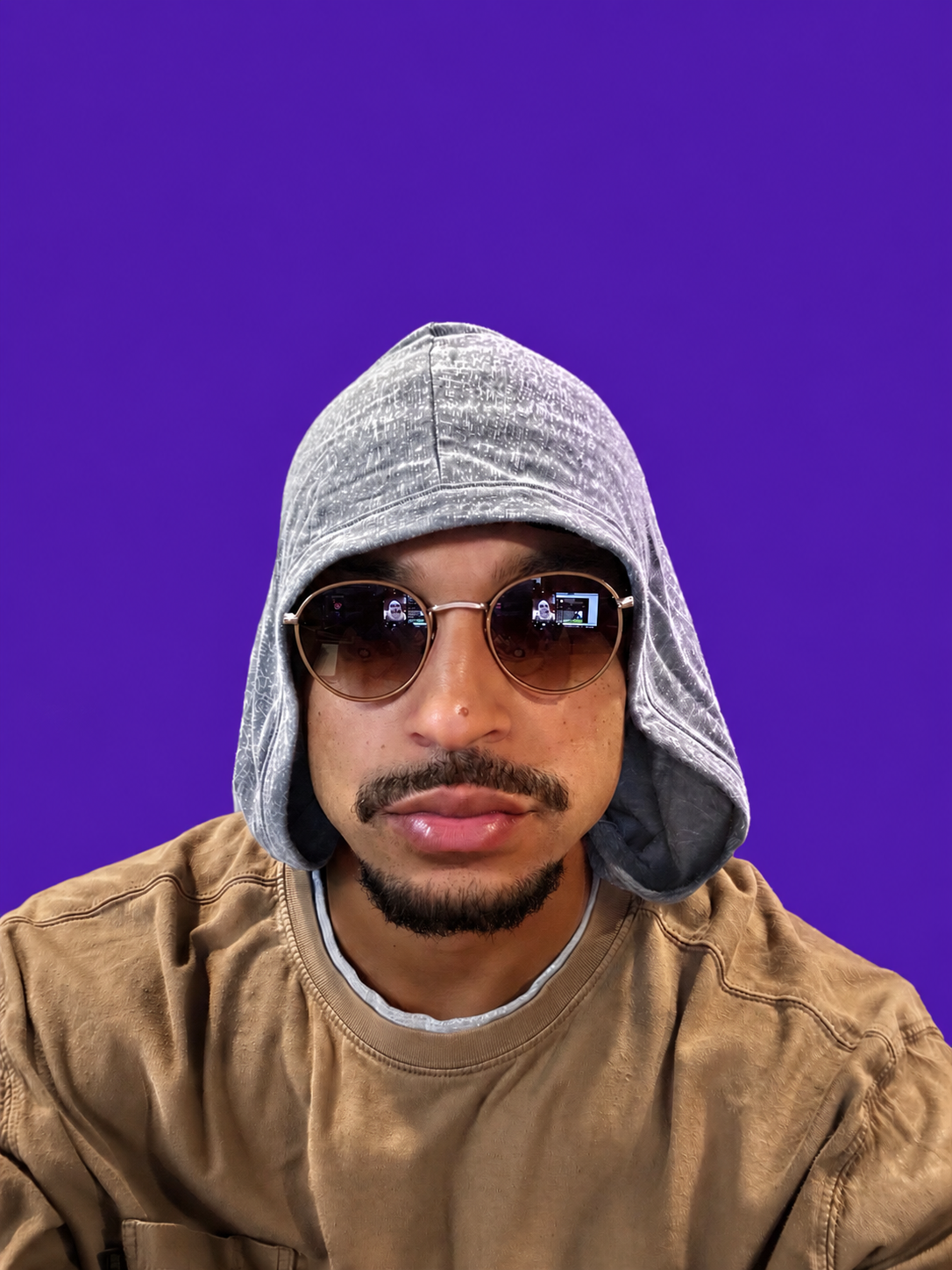 Lousho, recording engineer at the studio console